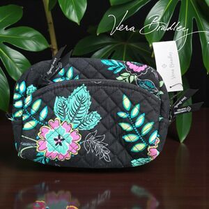 Vera Bradley Women's Cotton Medium Cosmetic Bag Island Garden NWT